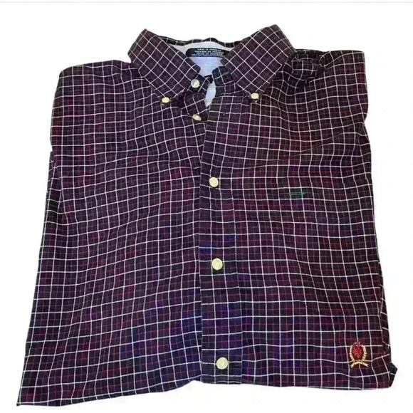 Tommy Hilfiger Men's XL Plaid Long Sleeve Button-Up Shirt Multicolor - Picture 3 of 4